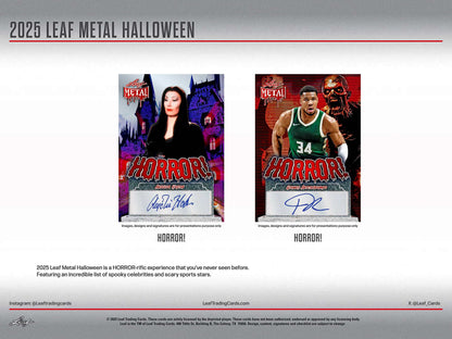 2025 Leaf Metal Halloween Hobby, 10 Box Case
