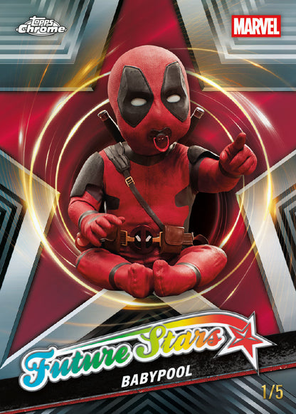 2025 Topps Chrome Marvel Deadpool Blaster, 40 Box Case