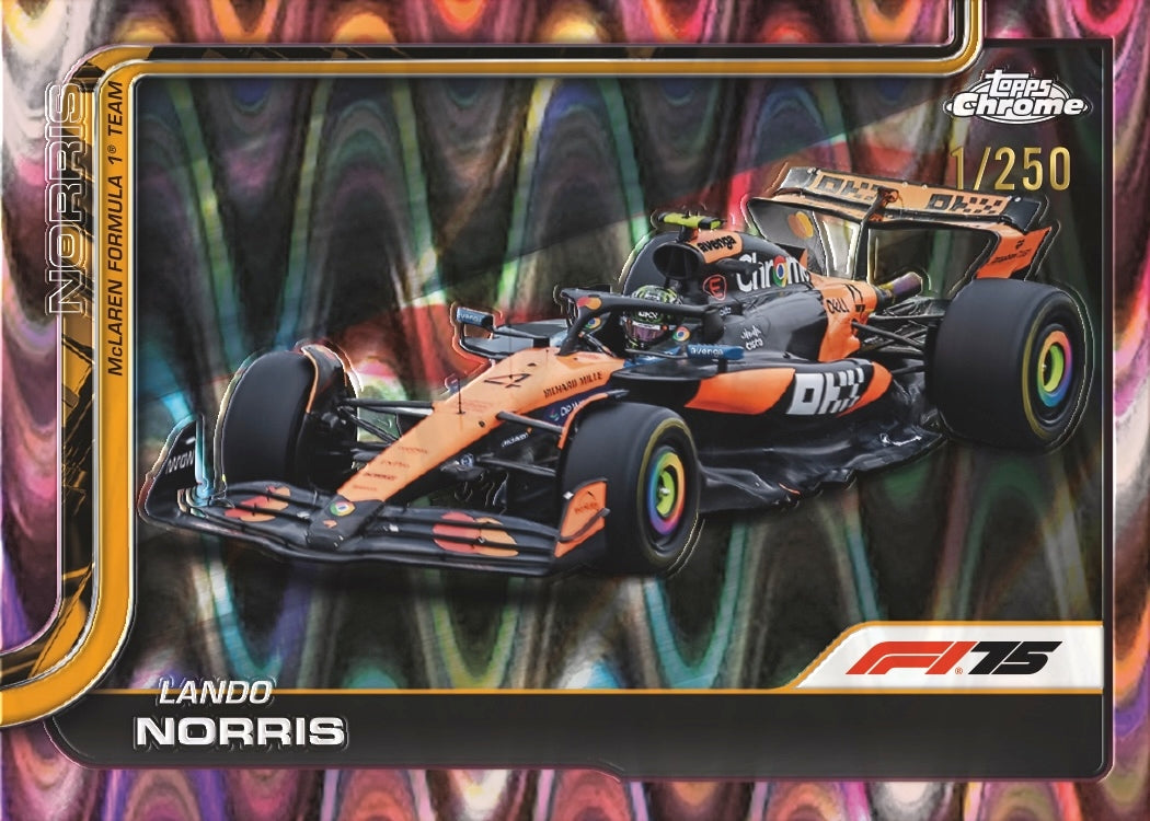 2025 Topps Chrome Formula 1 Racing Hobby, Pack