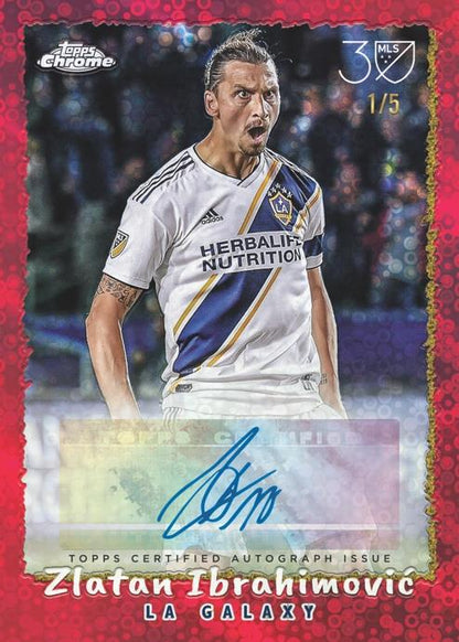 *LAST CASE* 2025 Topps MLS Chrome Soccer Mania, 5 Box Case