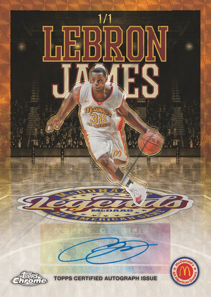 2025 Topps Chrome McDonald's All American Basketball Mega, 20 Box Case