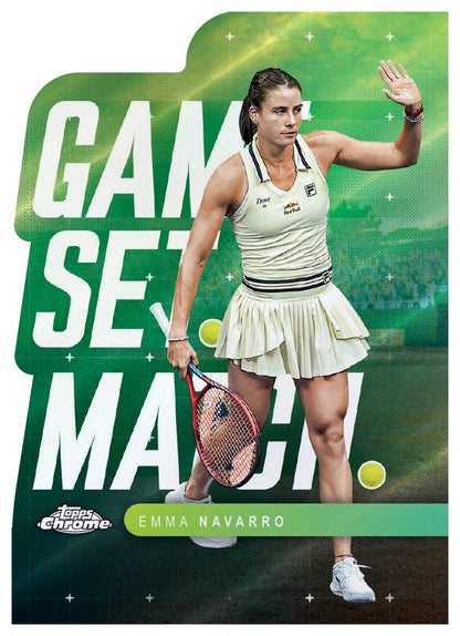 2025 Topps Chrome Tennis Delight, 12 Box Case