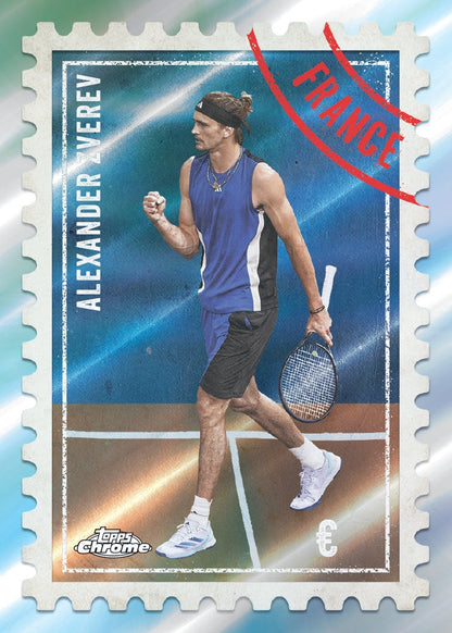 2025 Topps Chrome Tennis Delight, 12 Box Case