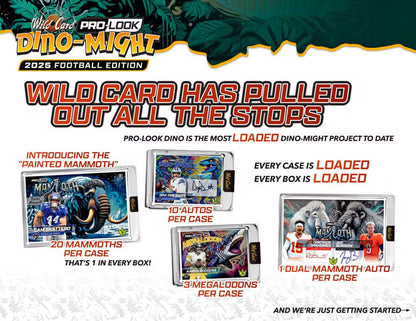 2025 Wild Card Dino-Mite Pro-Look Football Hobby, Pack