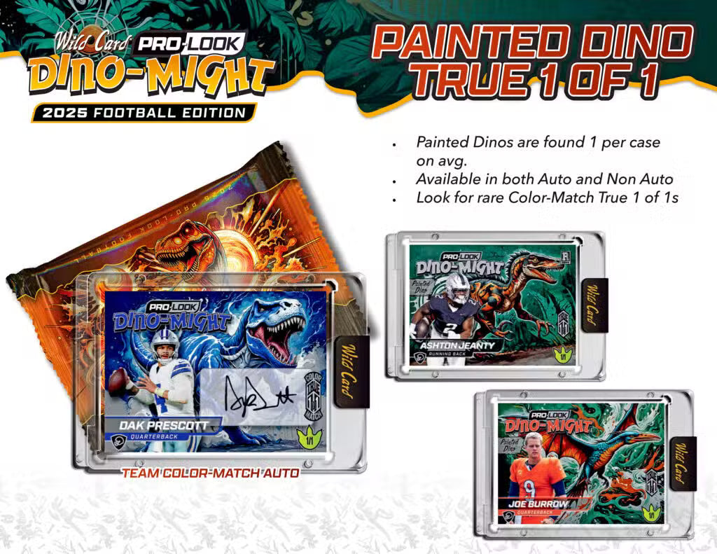 2025 Wild Card Dino-Mite Pro-Look Football Hobby, Pack