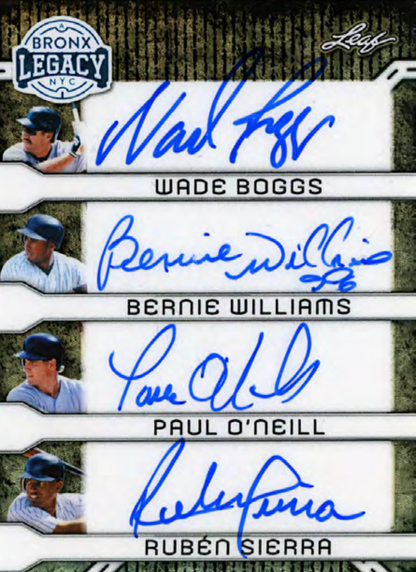 2025 Leaf A Bronx Legacy Baseball Hobby, 10 Box Case