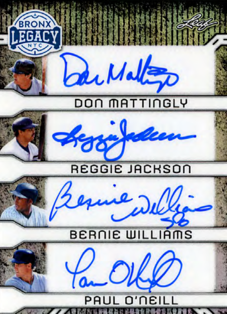 2025 Leaf A Bronx Legacy Baseball Hobby, 10 Box Case