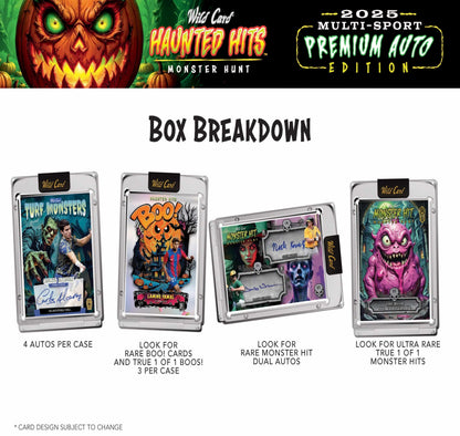 2025 Wild Card Haunted Hits Multi-Sport Premium Auto Edition Jumbo, Box