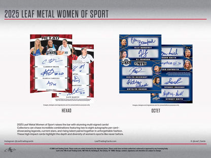 2025 Leaf Metal Women of Sport Hobby, 10 Box Case