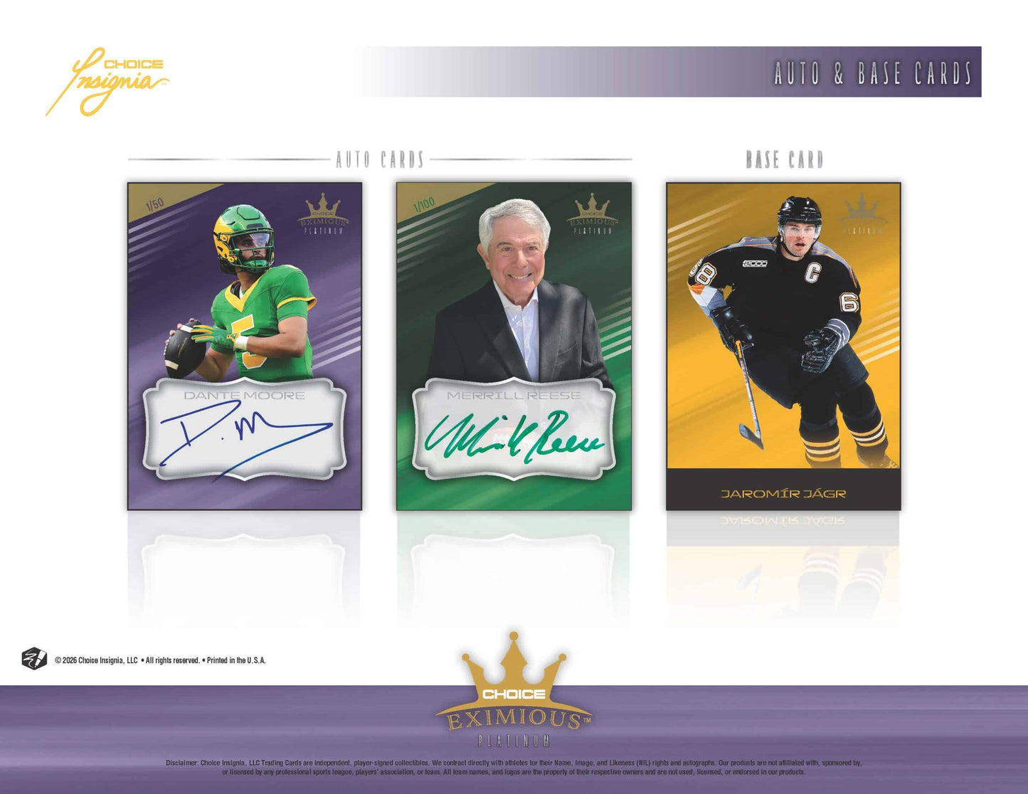 2026 Choice Insignia Eximious Platinum Hobby, Box
