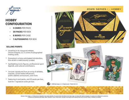 2026 Choice Insignia Series 1  Hobby, Box