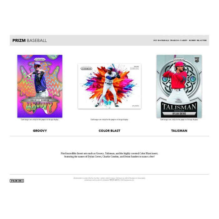 2025 Panini Prizm Baseball Hobby Blaster, Box (Red Ice)