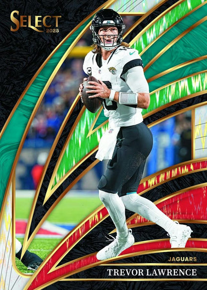 2025 Panini Select Football Hobby Blaster, Box (Green & Red Shock)