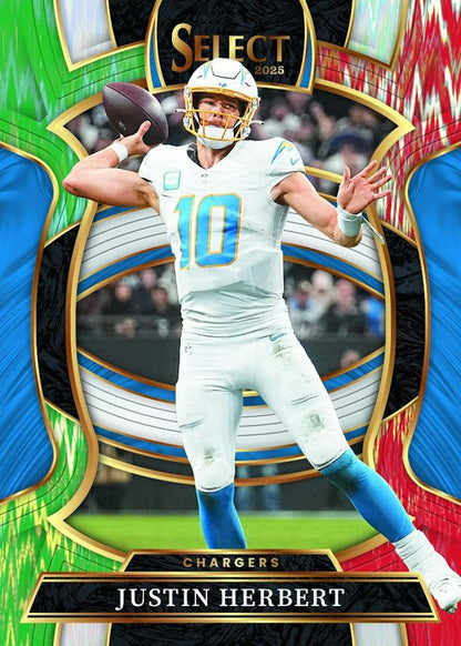 2025 Panini Select Football Hobby Blaster, Box (Green & Red Shock)