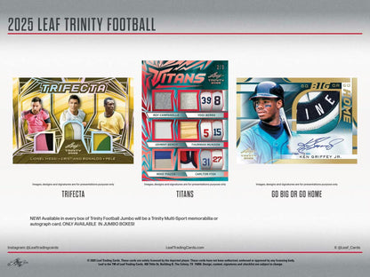 2025 Leaf Trinity Football Hobby, Box