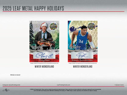 2025 Leaf Metal Happy Holidays, Box