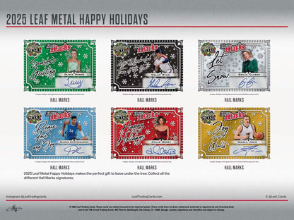 2025 Leaf Metal Happy Holidays, Box