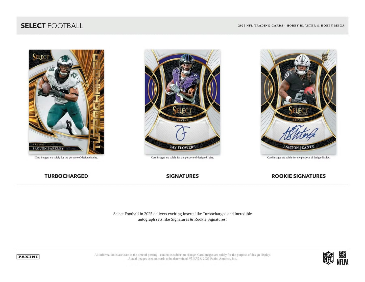 2025 Panini Select Football Hobby Mega, Box (Black & Orange Shock)