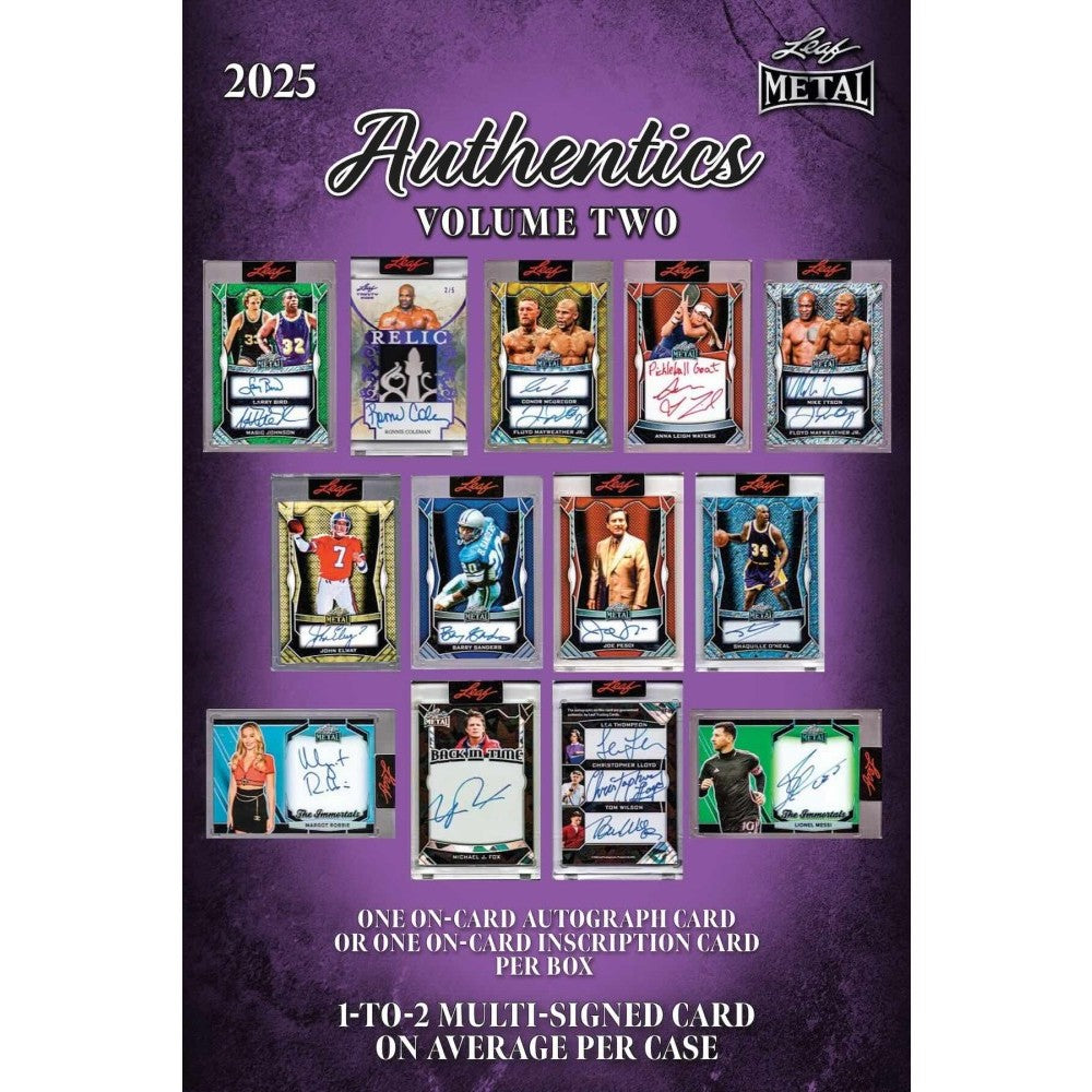 2025 Leaf Metal Authentics Volume 2 Hobby, Box