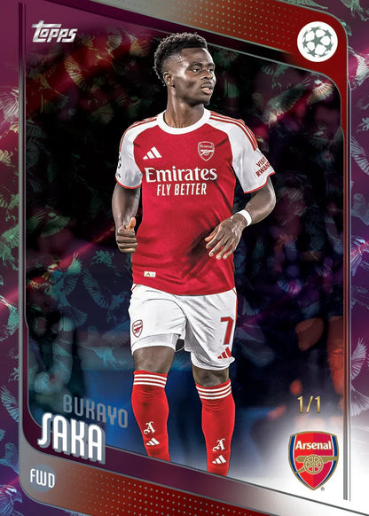 2025-26 Topps UEFA Club Competitions Soccer, Spring Tin (Random)