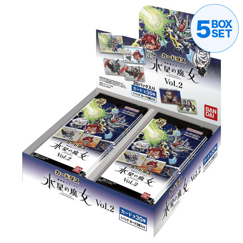 BANDAI Carddass Gundam The Witch From Mercury Vol.2 Booster Box TCG JAPAN