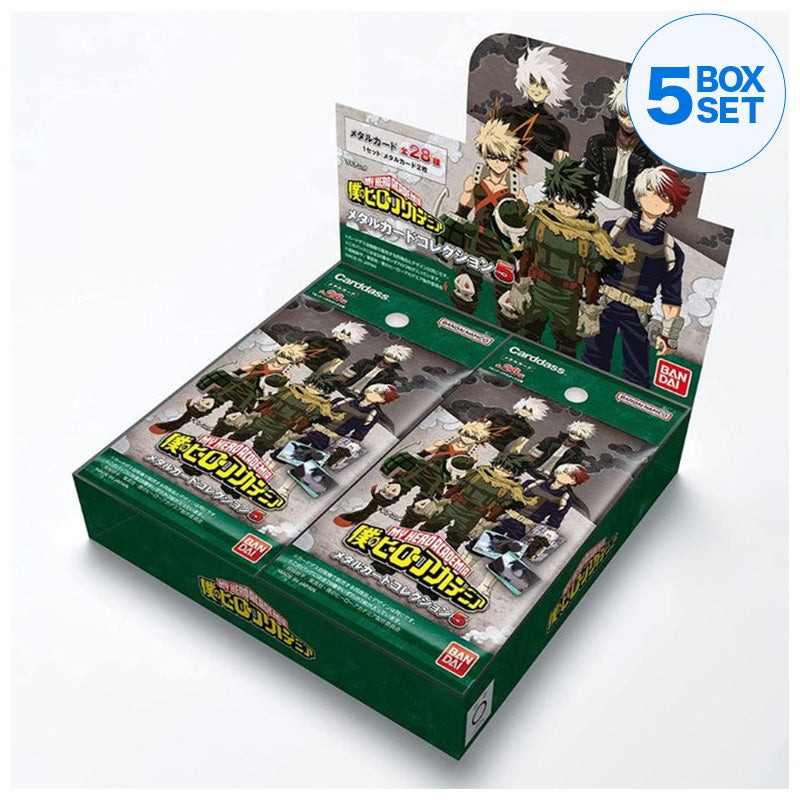BANDAI Metal Card Collection Box 5 My Hero Academia TCG JAPAN OFFICIAL