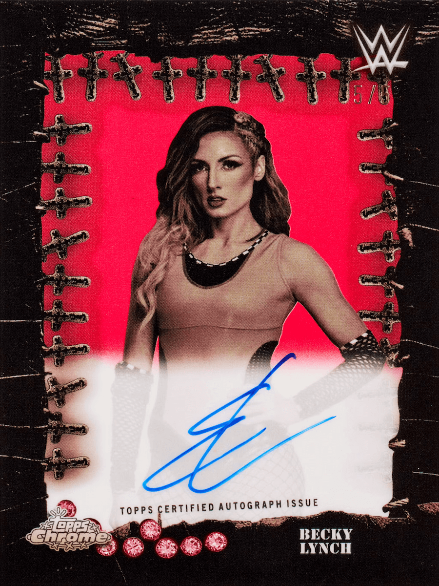 2025 Topps Chrome WWE x Cactus Jack Hobby, 12 Box Case