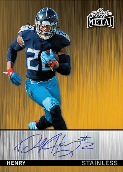 2026 Leaf Metal Football Hobby, 10 Box Case
