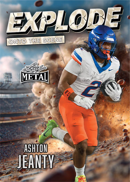 2026 Leaf Metal Football Hobby, 10 Box Case