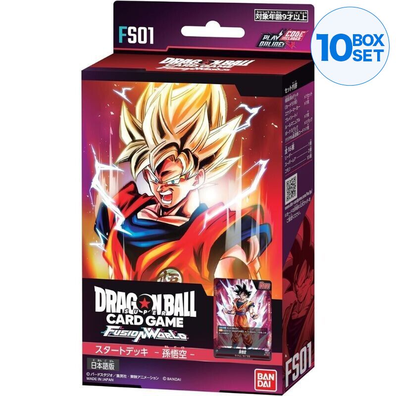 BANDAI Dragon Ball Super Card Game Fusion World Starter Deck FS01 Son Goku TCG