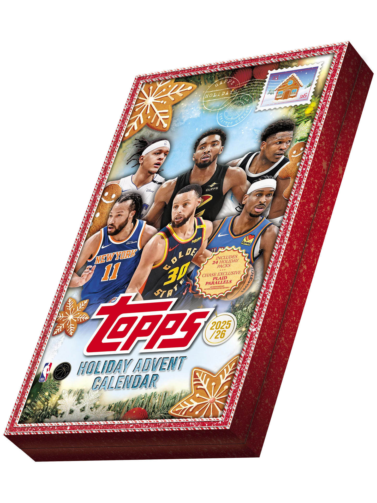 2025/26 Topps Holiday Basketball Countdown Calendar, Box