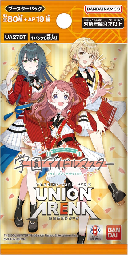BANDAI Union Arena Gakuen Idolmaster UA27BT Booster Pack Box TCG JAPAN OFFICIAL