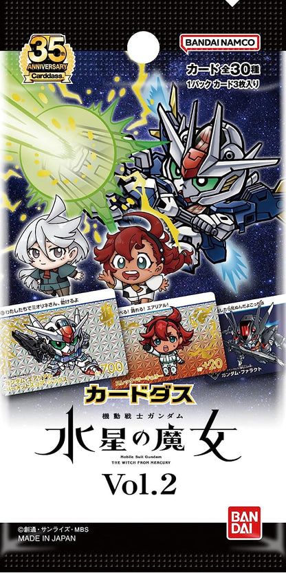 BANDAI Carddass Gundam The Witch From Mercury Vol.2 Booster Box TCG JAPAN