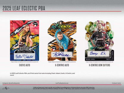 2025 Leaf Eclectic Professional Bowlers Association PBA Hobby, 12 Box Case
