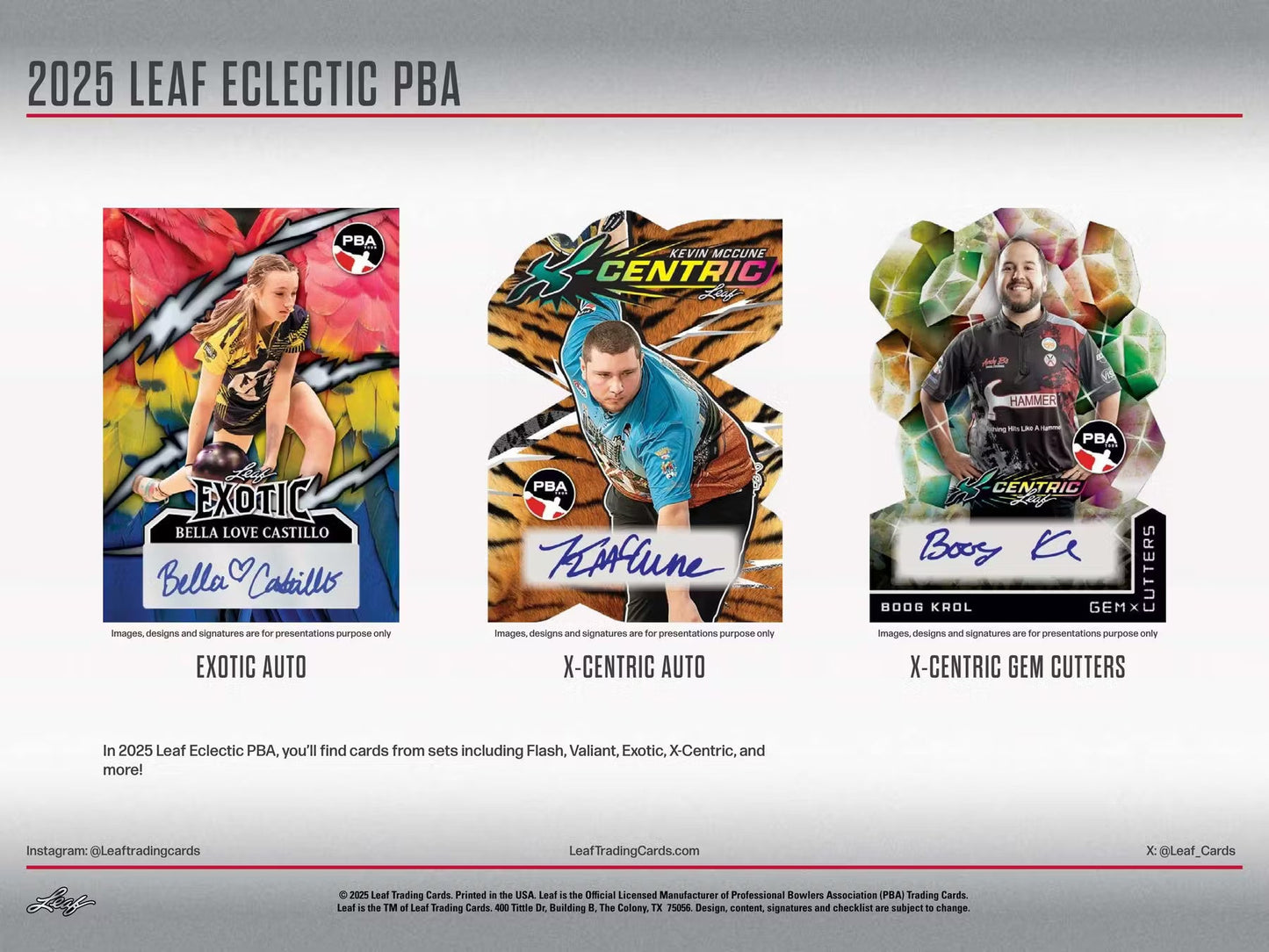 2025 Leaf Eclectic Professional Bowlers Association PBA Jumbo, 8 Box Case