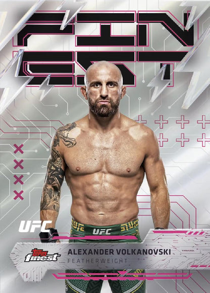 2025 Topps UFC Finest Hobby, 8 Box Case