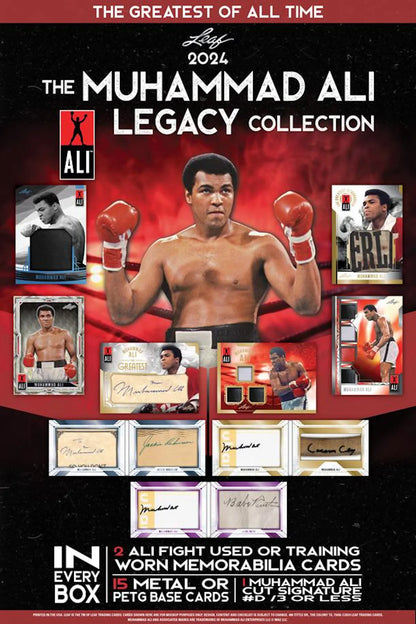 2024 Leaf The Muhammad Ali Legacy Collection Hobby, 1 Box Case