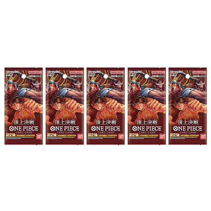 BANDAI ONE PIECE Card Game Paramount War OP-02 Booster 5 Pack SET TCG JAPAN