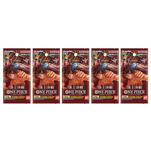 BANDAI ONE PIECE Card Game Paramount War OP-02 Booster 5 Pack SET TCG JAPAN
