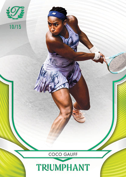 2025 Topps Triumphant Tennis Hobby, 10 Box Case
