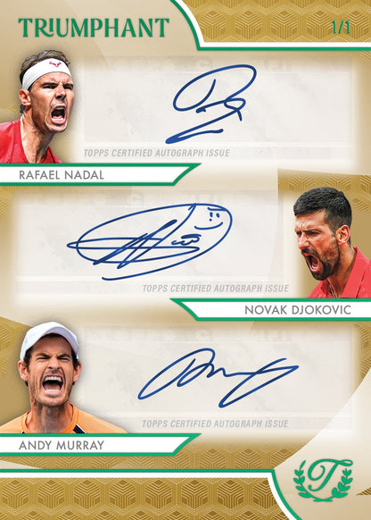 2025 Topps Triumphant Tennis Hobby, 10 Box Case