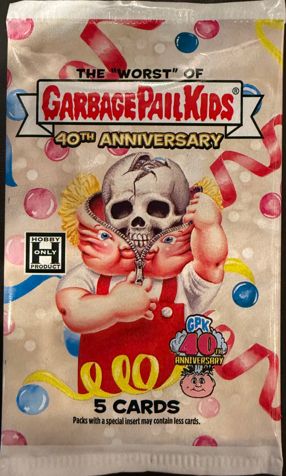 * Last Pack * 2025 Topps Garbage Pail Kids: Worst of GPK 40th Anniversary Hobby, Pack