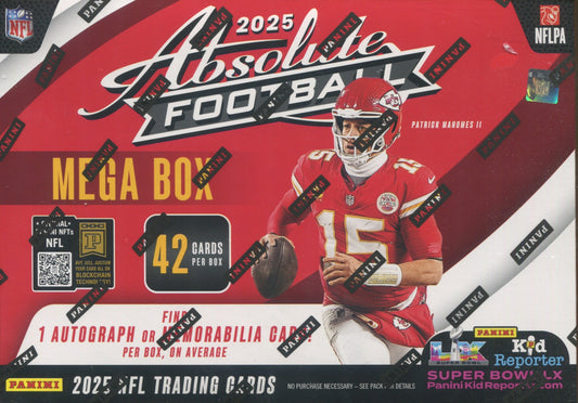 * Last Box * 2025 Panini Absolute Football Hobby Mega, Box