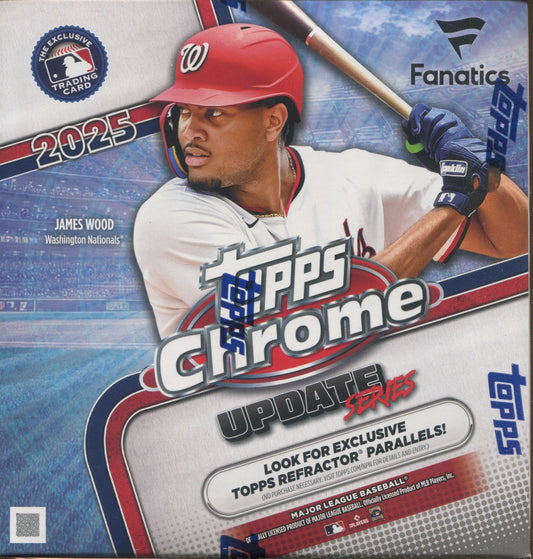 2025 Topps Chrome Update Series Baseball FANATICS Mega, Box