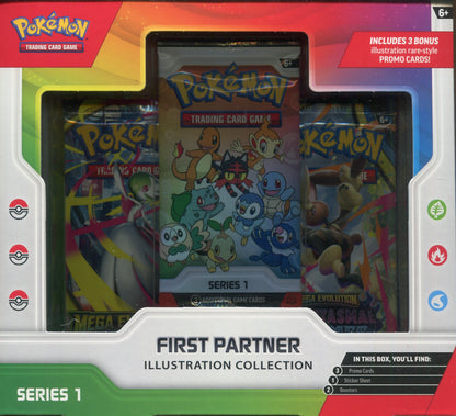 Pokemon First Partner Illustration Collection Series 1, 6 Box Case