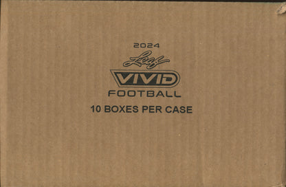 2024 Leaf Vivid Football Hobby, 10 Box Case