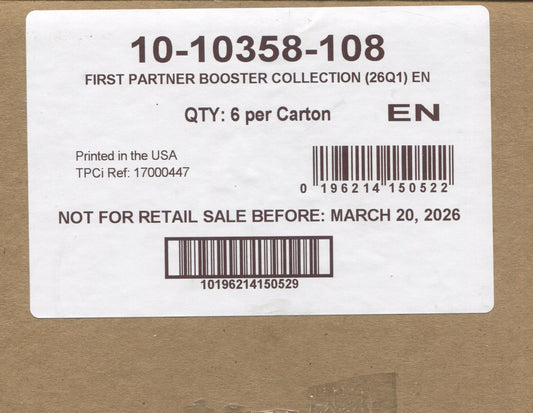 Pokemon First Partner Illustration Collection Series 1, 6 Box Case