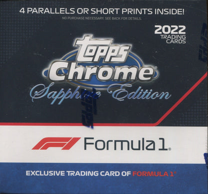 2022 Topps Chrome Formula 1 F1 Racing Sapphire Edition, Box