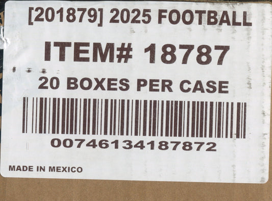 2025 Panini Rookies & Stars Football Hobby Blaster, 20 Box (Case Blue Plaid Parallels)