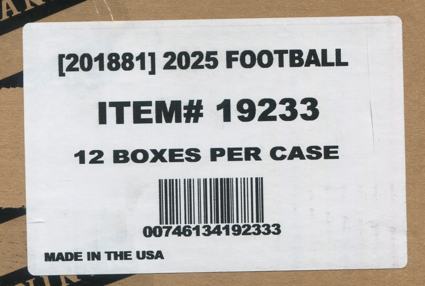 2025 Panini Donruss Optic Football Hobby Preferred, 12 Box Case